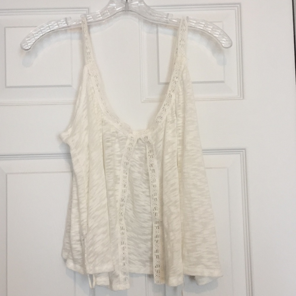 SOLD! Bethany Mota for Aeropostale sheer white crop top - Picture 3 of 6